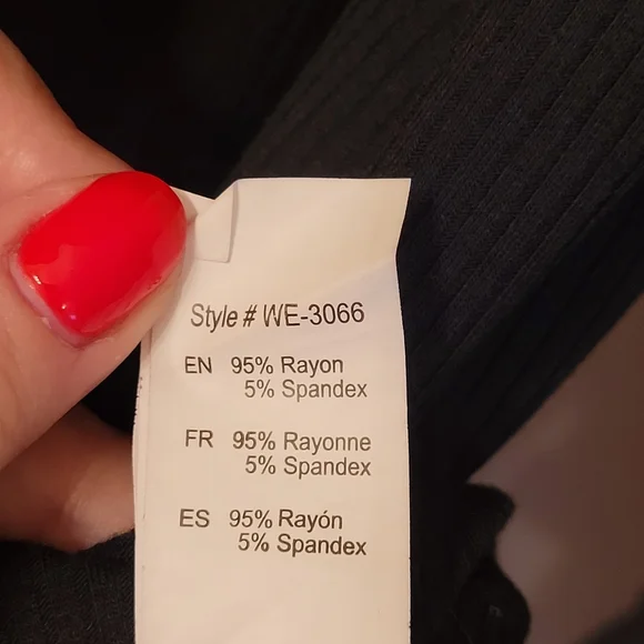 4/$20! UK2LA Ribbed Black‎ Dress - Picture 5 of 8